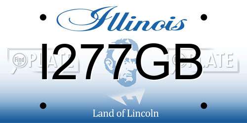 I277GB Illinois License Plate