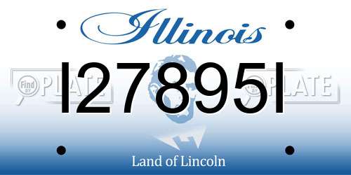 I27895I Illinois License Plate