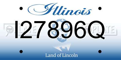 I27896Q Illinois License Plate