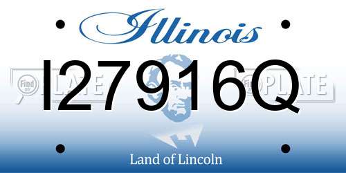 I27916Q Illinois License Plate
