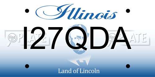 I27QDA Illinois License Plate