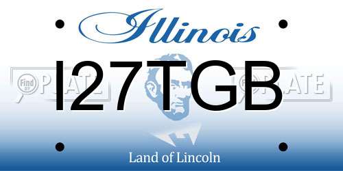 I27TGB Illinois License Plate