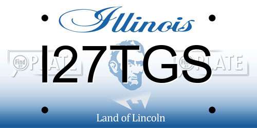 I27TGS Illinois License Plate