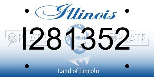 I281352 Illinois License Plate