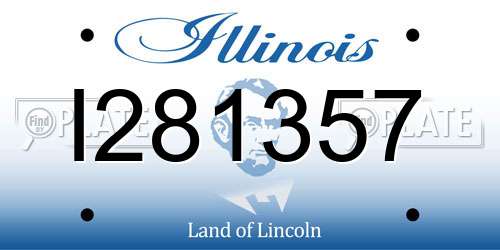 I281357 Illinois License Plate
