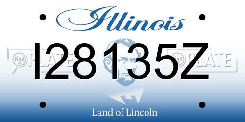 I28135Z Illinois License Plate