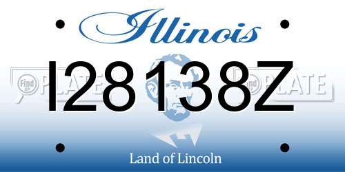 I28138Z Illinois License Plate