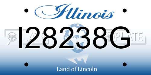 I28238G Illinois License Plate
