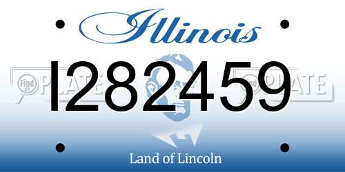 I282459 Illinois License Plate