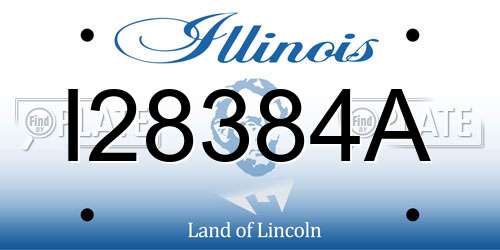 I28384A Illinois License Plate