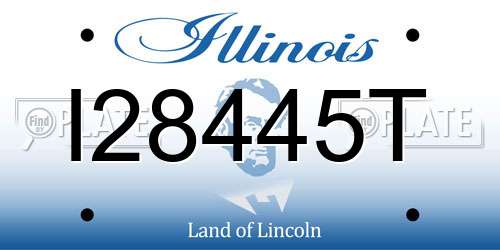I28445T Illinois License Plate