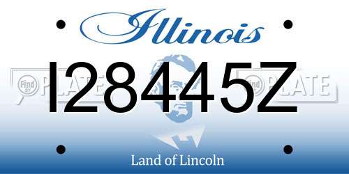 I28445Z Illinois License Plate