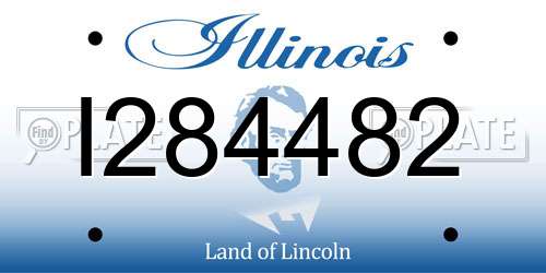 I284482 Illinois License Plate