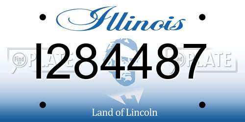 I284487 Illinois License Plate