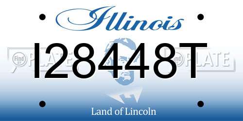 I28448T Illinois License Plate