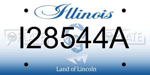 I28544A Illinois License Plate