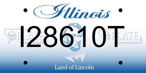 I28610T Illinois License Plate