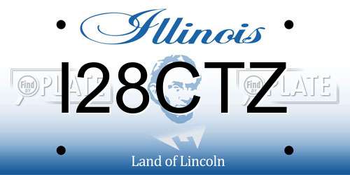 I28CTZ Illinois License Plate
