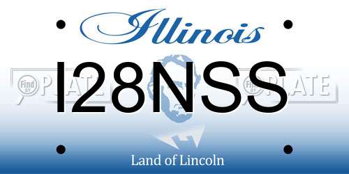 I28NSS Illinois License Plate