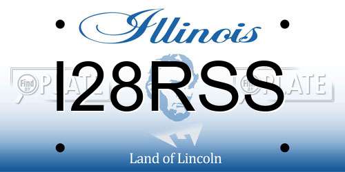 I28RSS Illinois License Plate