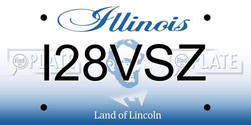 I28VSZ Illinois License Plate