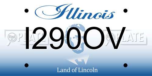 I290OV Illinois License Plate