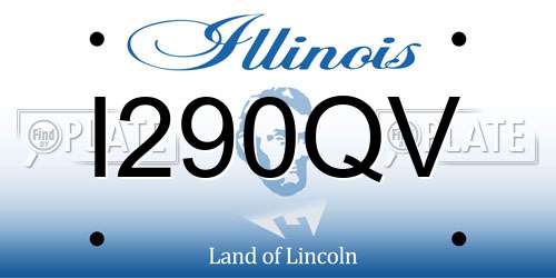 I290QV Illinois License Plate