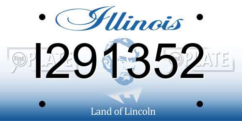 I291352 Illinois License Plate