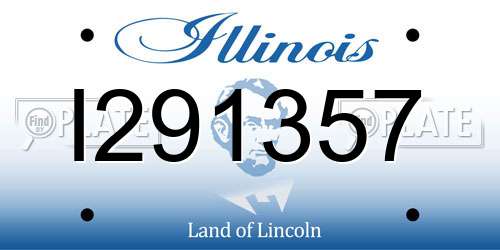 I291357 Illinois License Plate