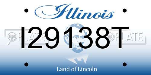 I29138T Illinois License Plate