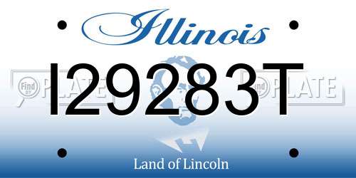 I29283T Illinois License Plate