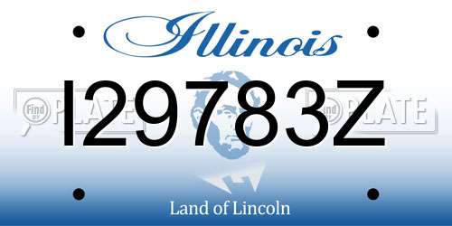 I29783Z Illinois License Plate