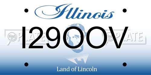 I29OOV Illinois License Plate