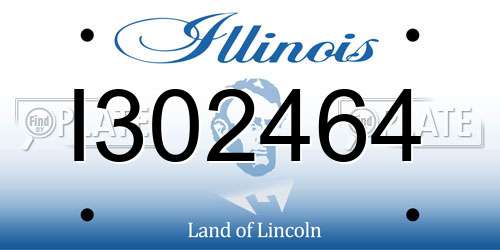 I302464 Illinois License Plate