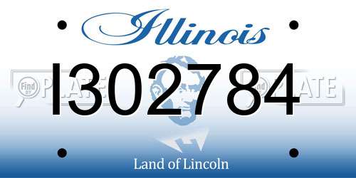 I302784 Illinois License Plate