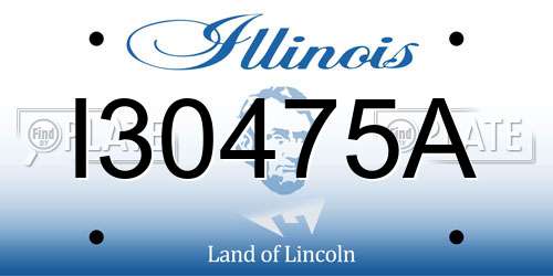 I30475A Illinois License Plate