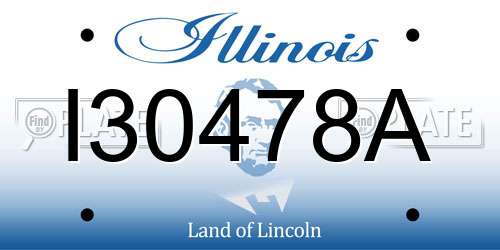 I30478A Illinois License Plate