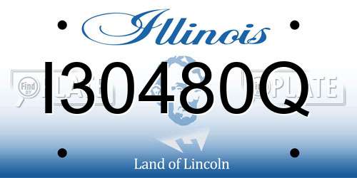 I30480Q Illinois License Plate