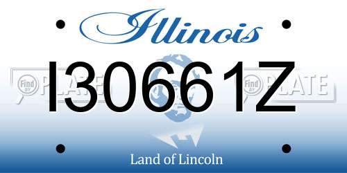 I30661Z Illinois License Plate