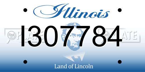 I307784 Illinois License Plate
