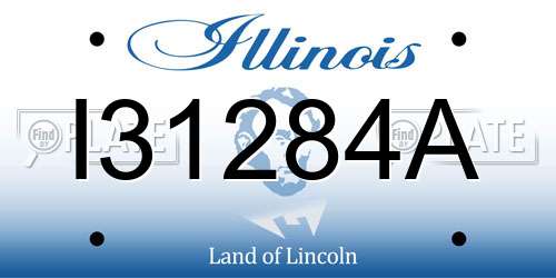 I31284A Illinois License Plate