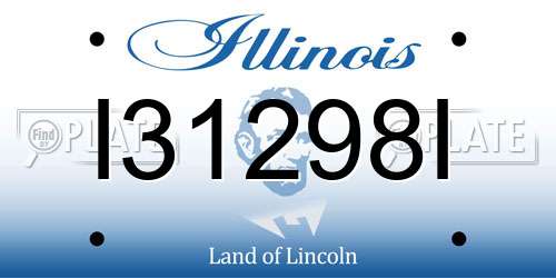 I31298I Illinois License Plate