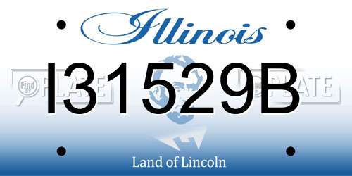 I31529B Illinois License Plate