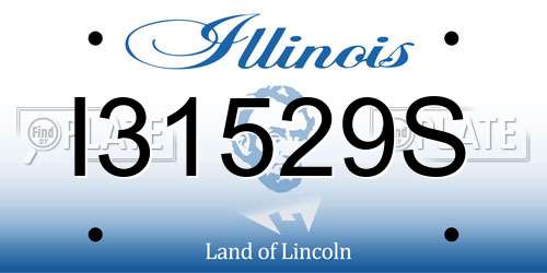 I31529S Illinois License Plate