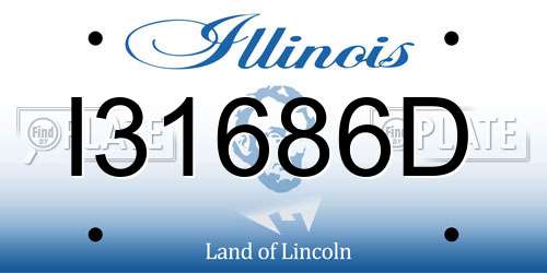 I31686D Illinois License Plate