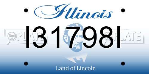 I31798I Illinois License Plate