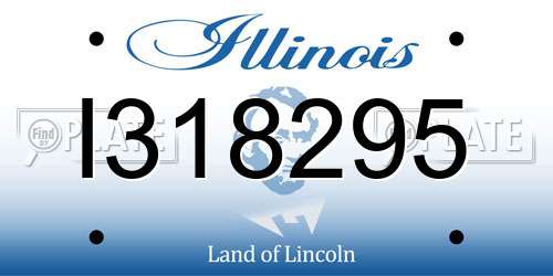I318295 Illinois License Plate
