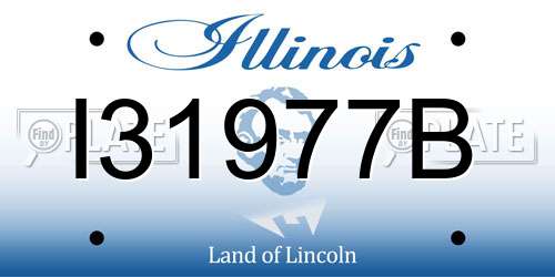 I31977B Illinois License Plate