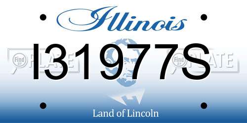 I31977S Illinois License Plate