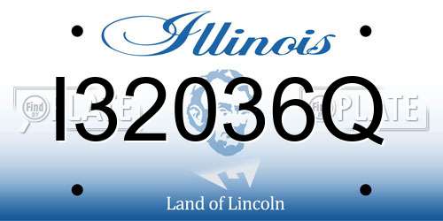 I32036Q Illinois License Plate